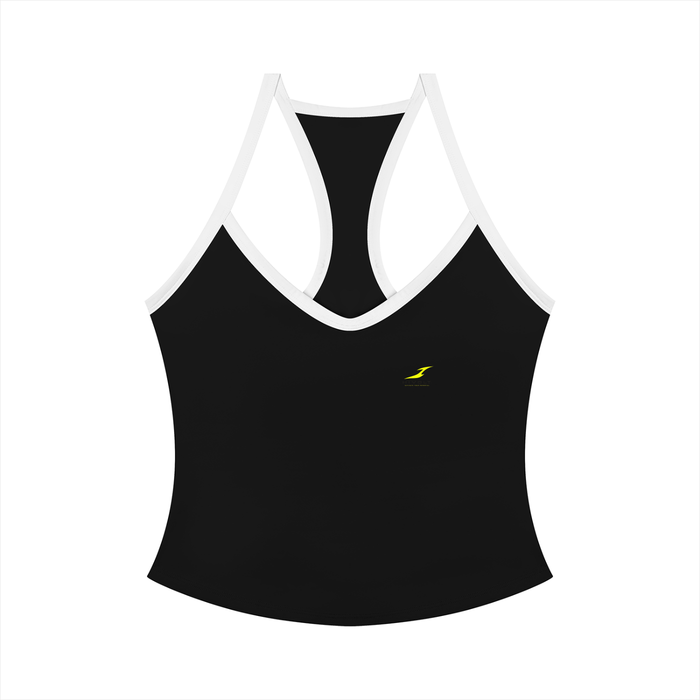 Women's Color Block Yoga Tank Top in Black — HIVOLT
