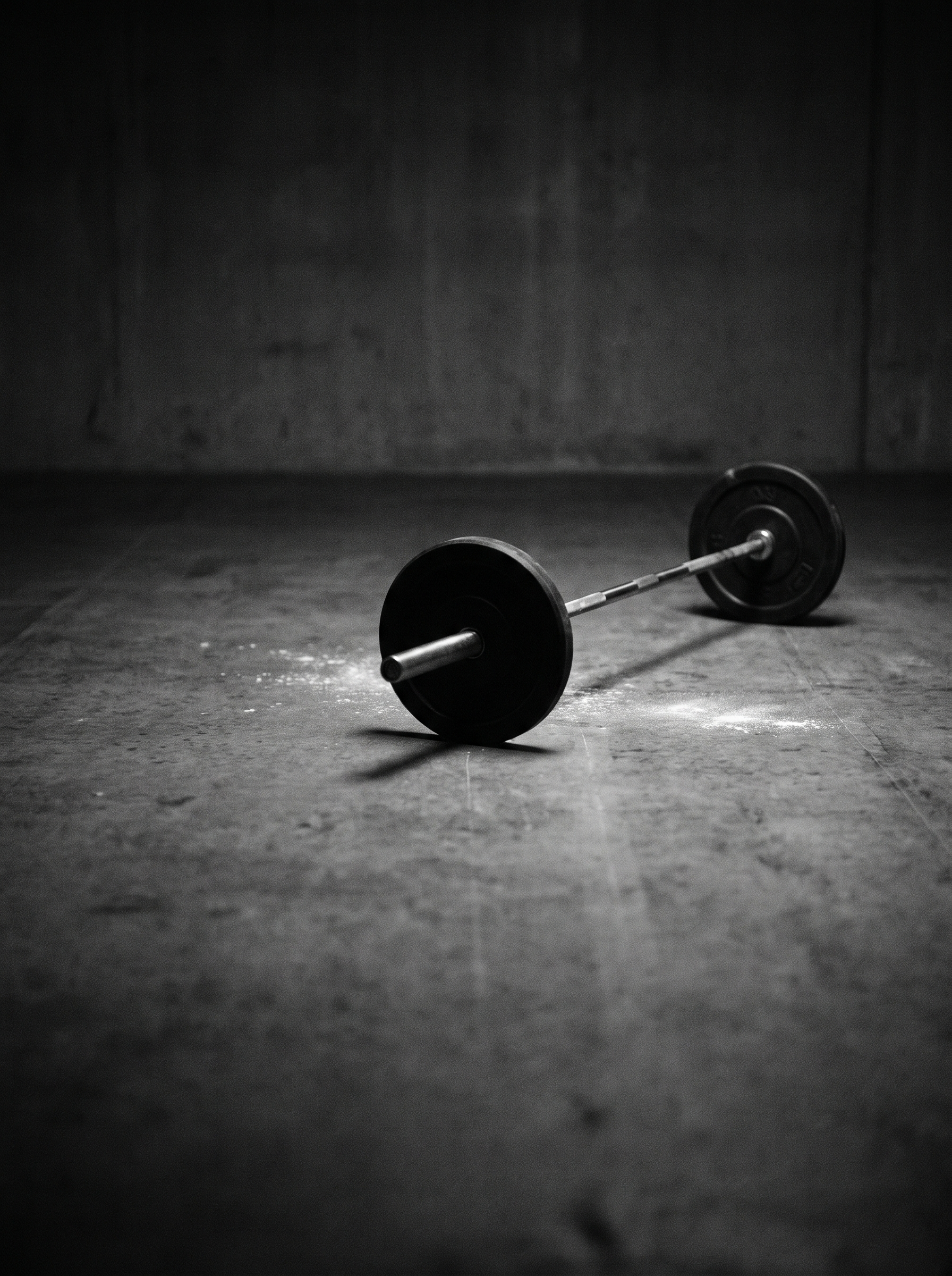 A bare concrete training floor before anyone arrives