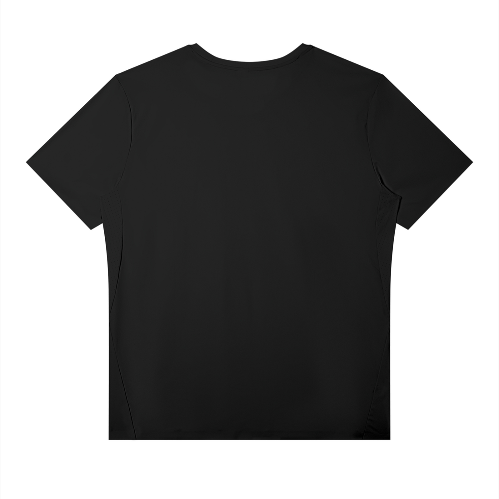 Men's Lightweight Performance T-Shirt in Black, alternate view — HIVOLT