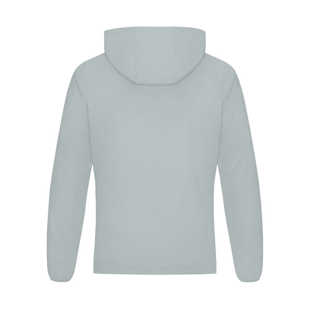 Soft Hooded Sports Jacket in Light Gray, alternate view — HIVOLT