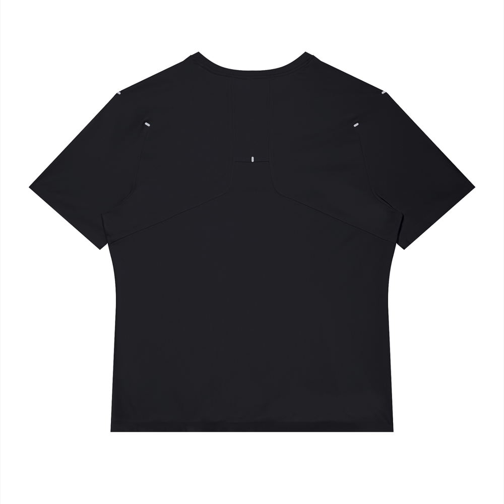 Men's Raglan Sleeve Performance T-Shirt in Black, alternate view — HIVOLT