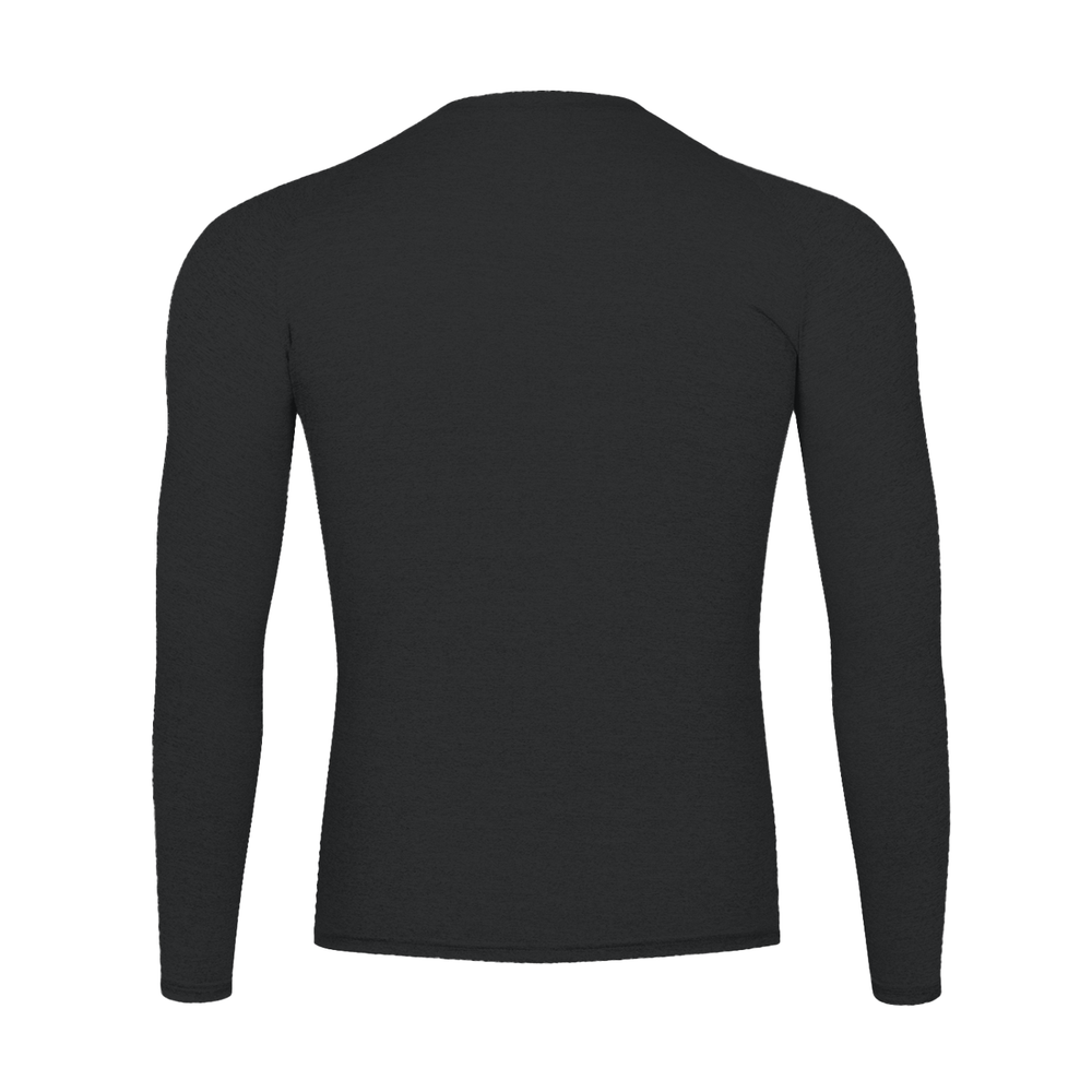 Performance Long Sleeve T-Shirt in Black, alternate view — HIVOLT