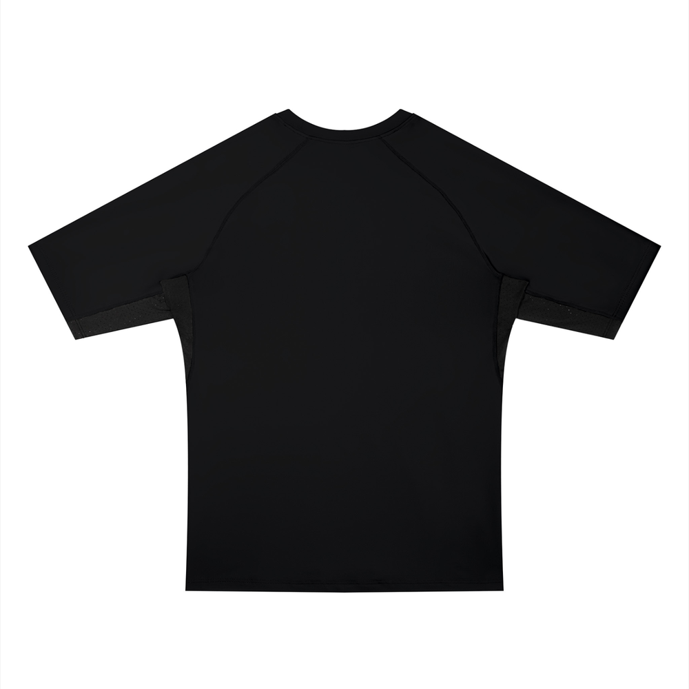 Men's Color Block Raglan T-Shirt in Black, alternate view — HIVOLT