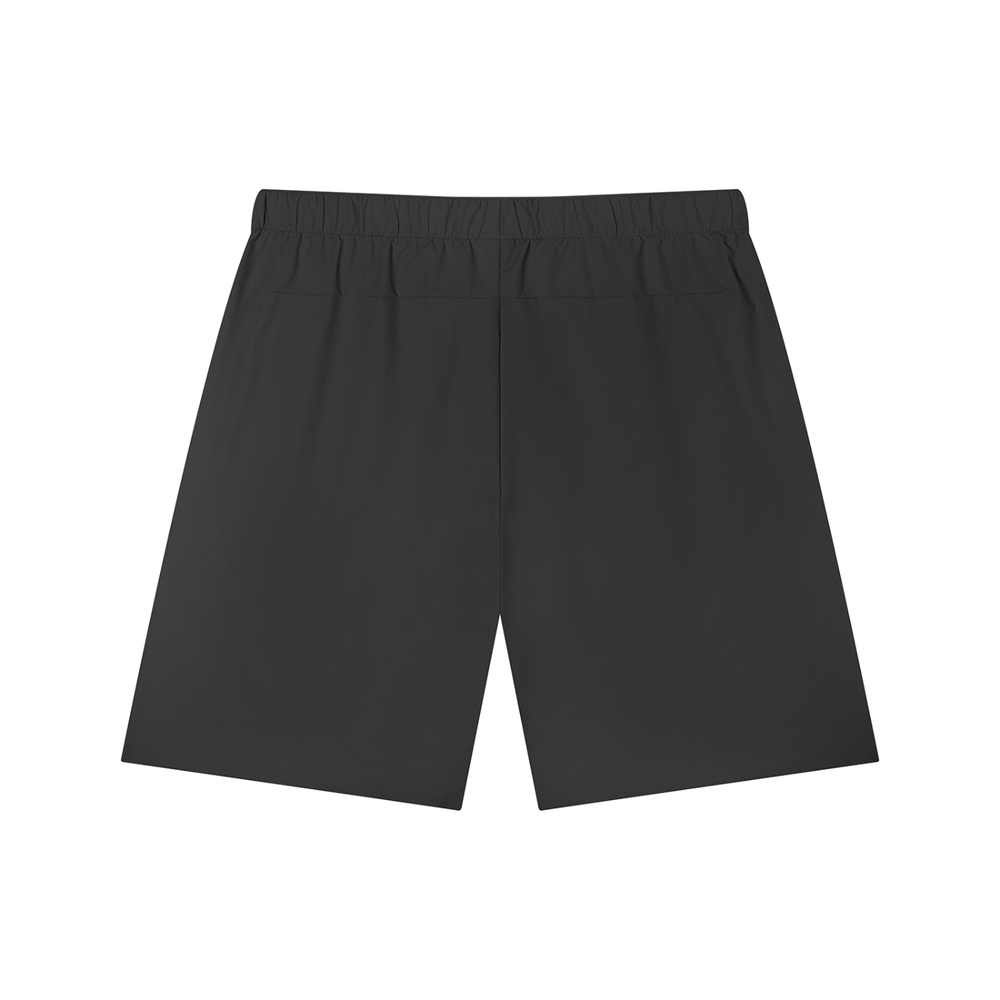 Men's Drawstring Basketball Shorts in Black, alternate view — HIVOLT