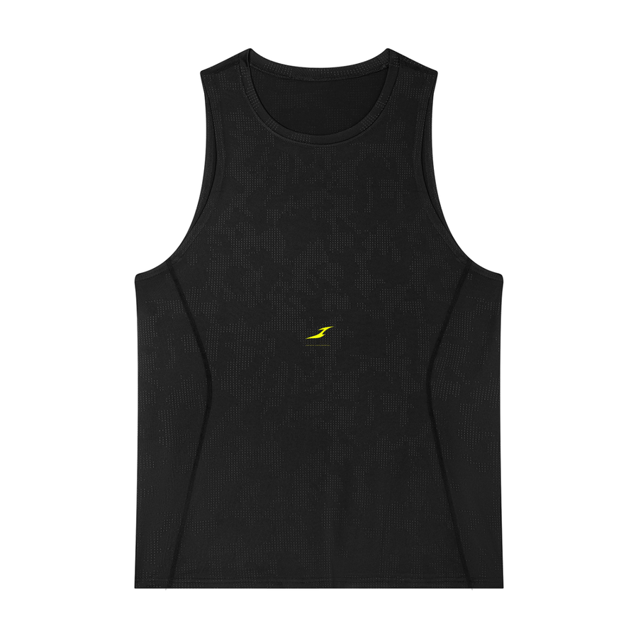 Men's Jacquard Performance Tank Top in Black — HIVOLT