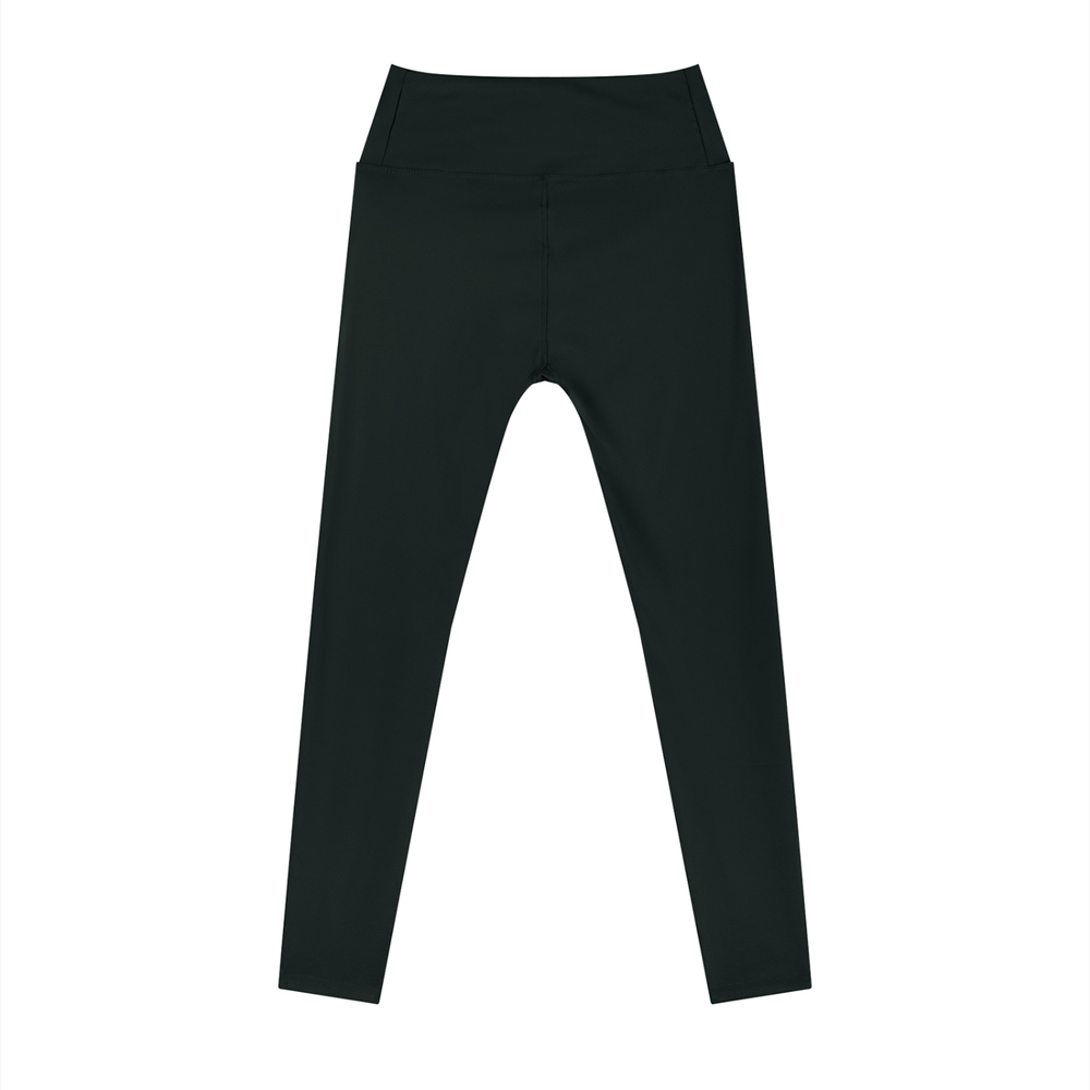 Women's High Rise Ankle Length Leggings in Black, alternate view — HIVOLT