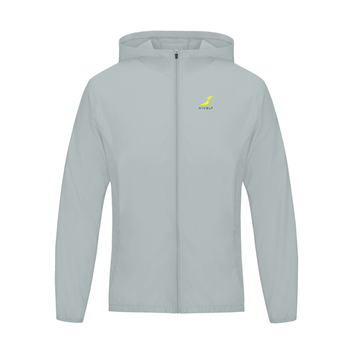 Soft Hooded Sports Jacket in Light Gray — HIVOLT