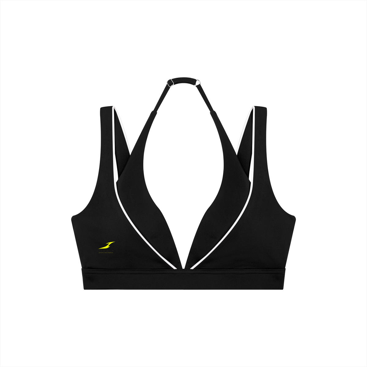 Women's Halter Neck Yoga Sports Bra in Black — HIVOLT