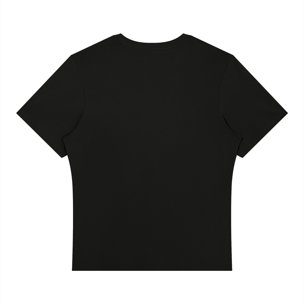 Men's Regular Fit Training T-Shirt in Black, alternate view — HIVOLT