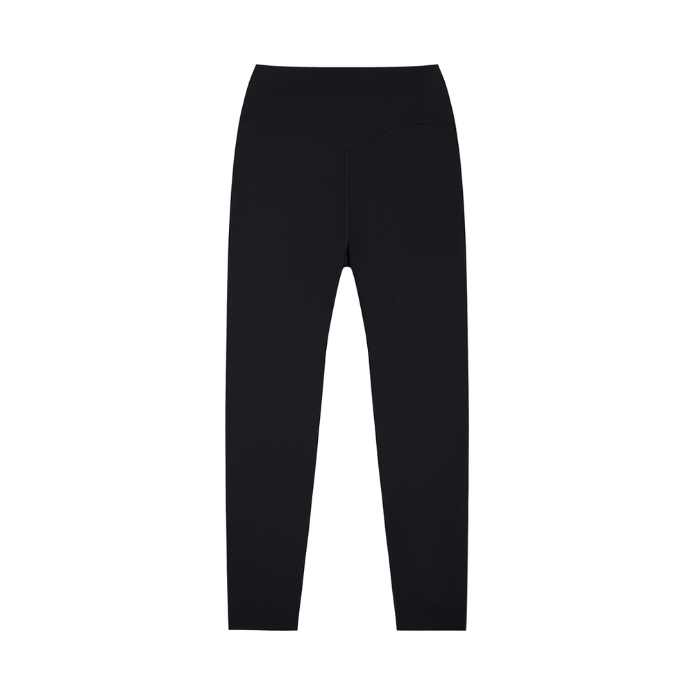 High-Waisted Yoga Leggings in Black, alternate view — HIVOLT