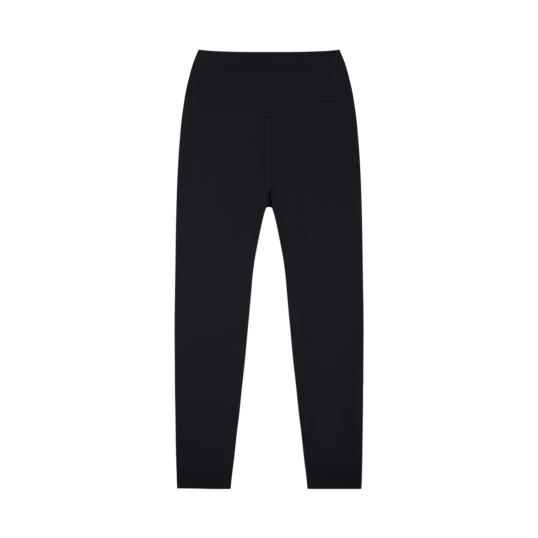 High-Waisted Yoga Leggings in Black, alternate view — HIVOLT