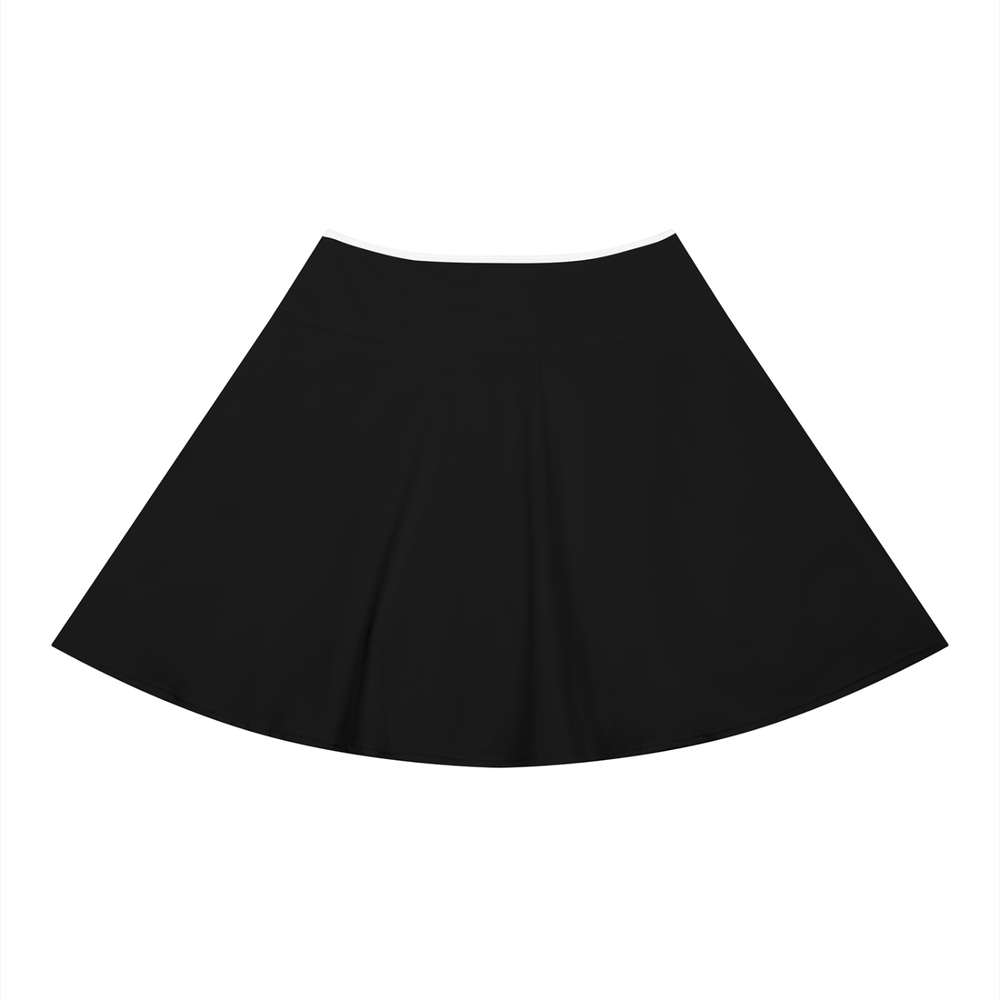 Women's Color Block A-Line Skirt in Black, alternate view — HIVOLT