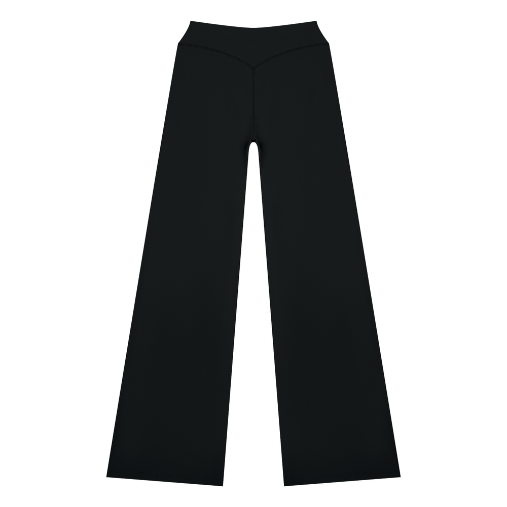 Women's High Rise Yoga Pants in Black, alternate view — HIVOLT