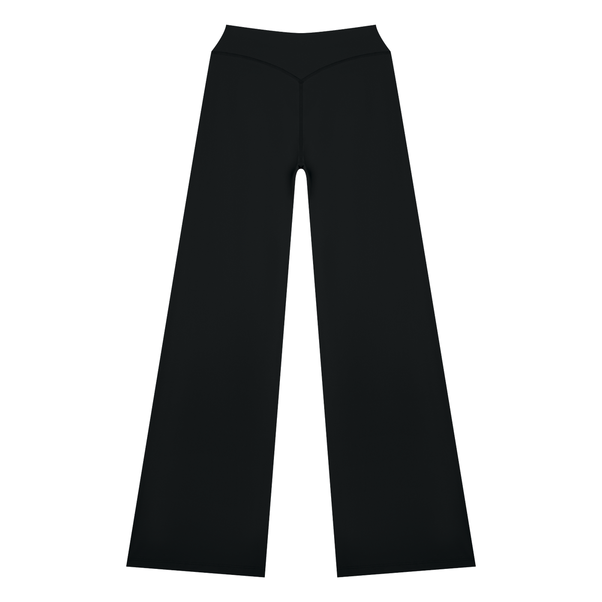 Women's High Rise Yoga Pants in Black, alternate view — HIVOLT