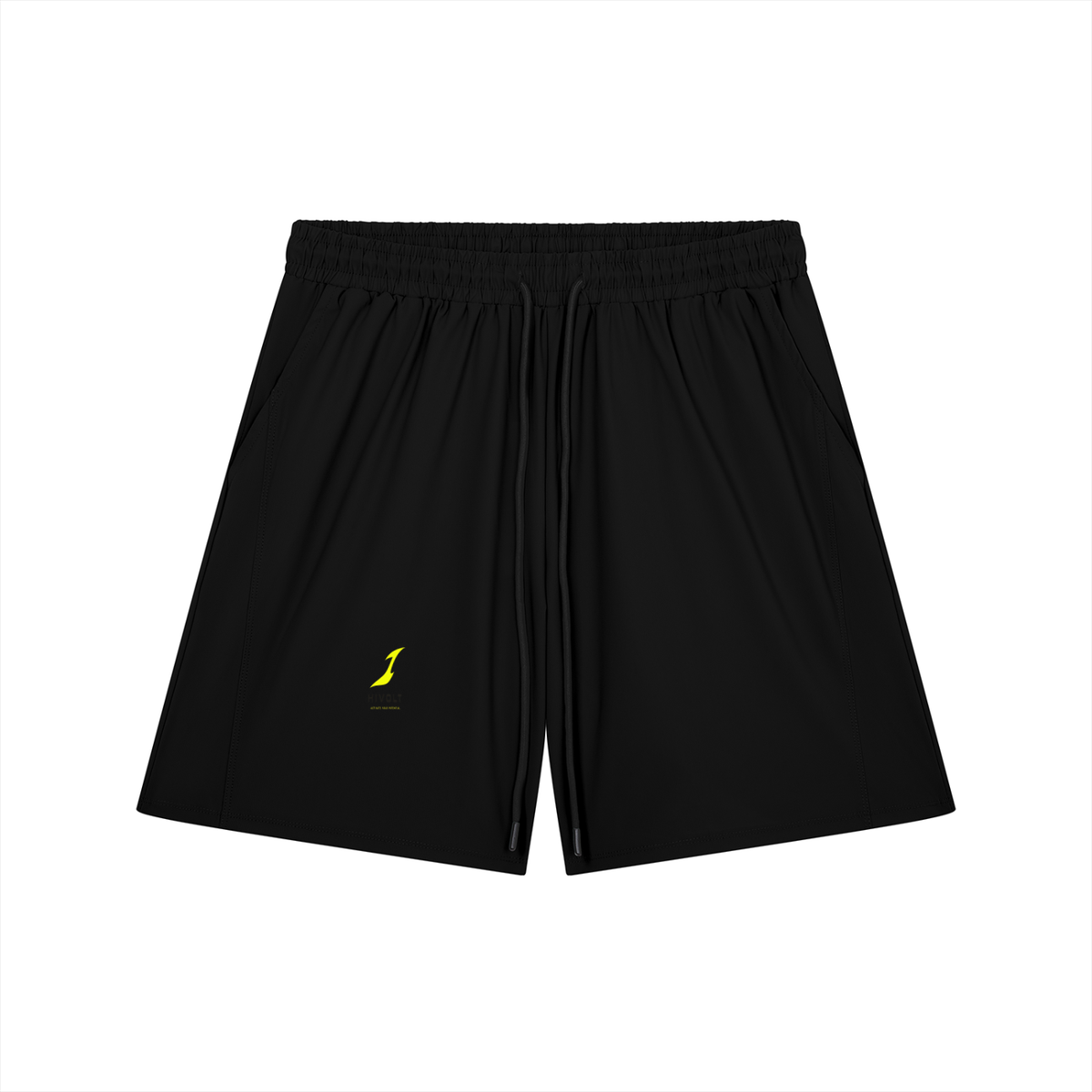 Men's Drawstring Shorts in Black — HIVOLT
