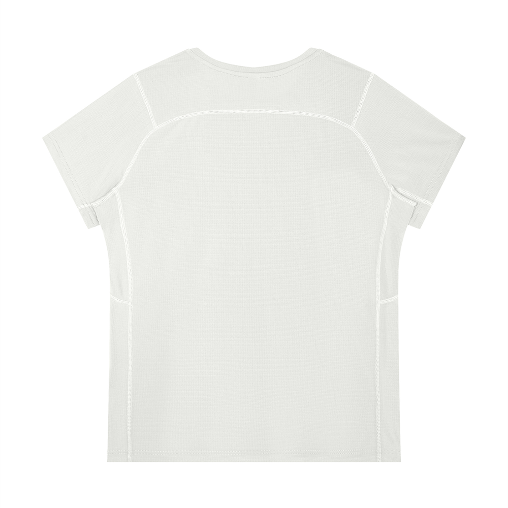 Women's Regular Fit Crewneck T-Shirt in White, alternate view — HIVOLT