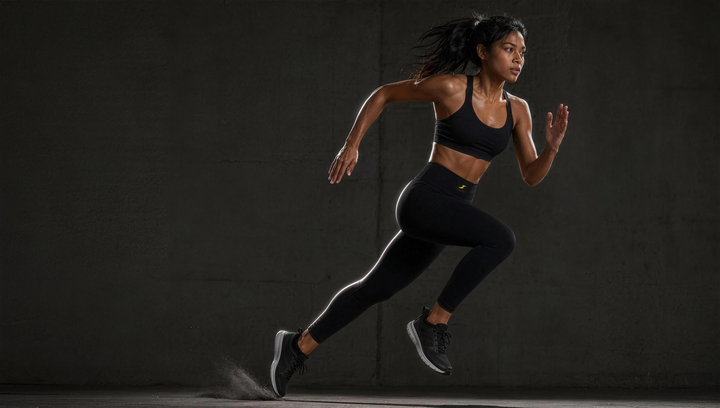 Woman wearing HIVOLT High Rise Ankle Length Leggings, campaign hero