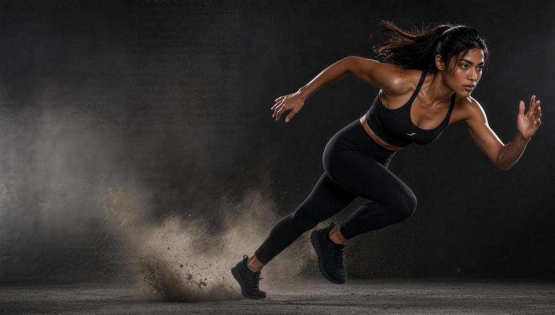 Woman wearing HIVOLT Tight Yoga Sports Bra, campaign hero