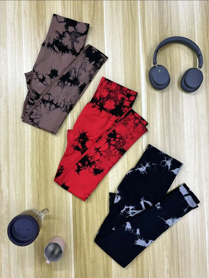 Seamless leggings fabric and waistband detail